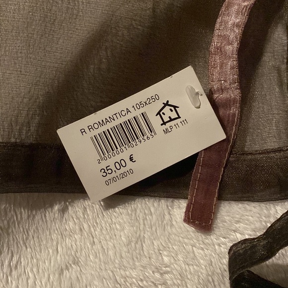 2 Sheer Drapery Panels - 41 x 98 NWT - Picture 5 of 5